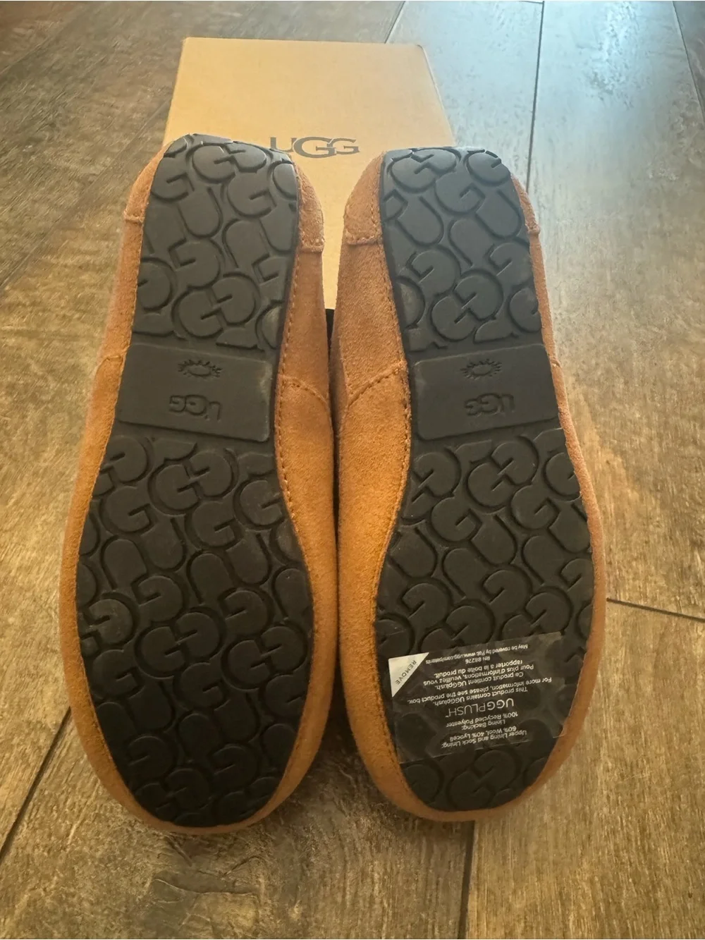 UGG Youth Ascot Chestnut/Brown Suede Moccasin Slippers